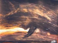 Tornado - Watercolors Paintings - By Lu Brown, Freeform Painting Artist