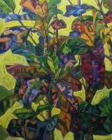 Botanicals - Croton Rainbow - Oil On Canvas