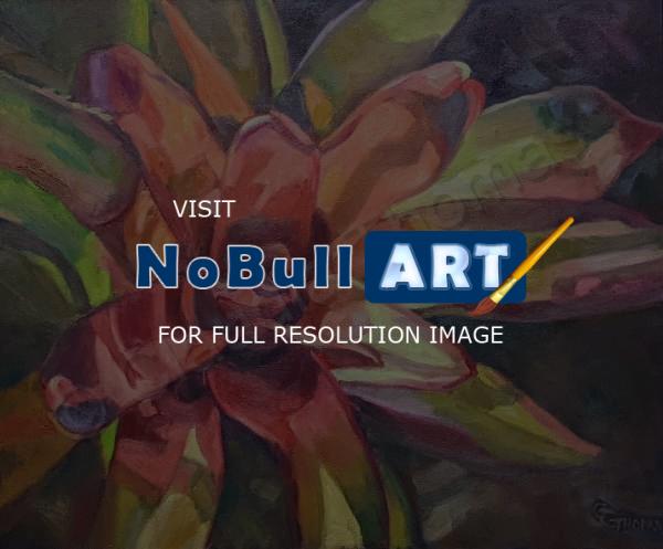 Surreal - Bromeliad Baby - Oil On Canvas