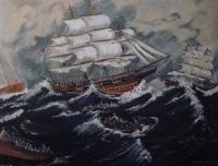 Back To The Ship - Acrylic On Canvas Paintings - By Yvonne Breen, Realizm Painting Artist