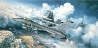 Limited Edition Prints - The Buzzard Boys - 31St Fighter Wing F-16Cs - Oil On Canvas