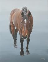 Hash - Commissioned Portrait - Acrylic Paintings - By Sally Lancaster, Realism Painting Artist