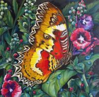 Nature - Butterfly Series 2A - Oil On Canvas