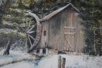 Barns  Houses - The Old Mill - Acrylic