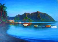 Seascapes - Kaneohe Bay - Early Morn - Oil On Canvas
