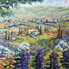 Original Large Painting Tuscany Lavender Perfume Sold - Oil On Canvas Paintings - By Richard T Pranke, Impressionist Painting Artist