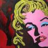 Monroe - Acrylic Paintings - By Kev R, Pop Painting Artist