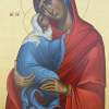 Stanna And Litle May - Egg Tempera Paintings - By Adamos Adamou, Byzantine Painting Artist