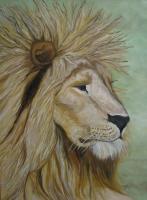 Leoni King - Oil On Canvas Paintings - By Sherry Dellaria-Mcgrath, Traditional Painting Artist