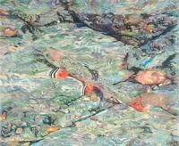 Trout Art Fish Contemporary Art Decorative Art Prints Giclee - Fine Art Prints From Original Paintings - By Baslee Troutman Fine Art Prints Fish Flowers, Contemporary Fine Art Prints Painting Artist