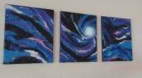 Star Bound - Acrylics Paintings - By Elizabeth Edmonds, Finger Painting Painting Artist