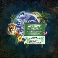 Welcome To Planet Earth - Digital Digital - By Aura 2000, Collage Digital Artist