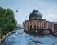 Landscape - Bodemuseum Berlin Germany - Oil On Canvas