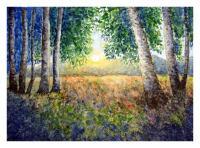 Landscape - Morning View - Jim Corbett National Park - Watercolour On Fabriano Sheet