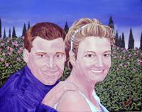 People - Katie And Jason - Oil On Canvas