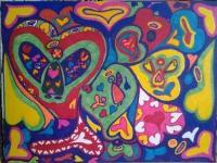 Heart - Marker Paintings - By Tina Polo, Visionary  Intuitive Painting Artist
