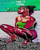 Cuban Girl - Digitalgiclee Digital - By Aes Staple, Transitional Digital Artist