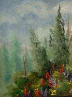 Indian Pain Brush - Oil Paintings - By Glenda Roark, Soft Brush Strokes Painting Artist