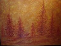 Landscape - Copper Treeselk - Acrylic