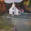 Church In The Woods - Acrylic On Canvas Paintings - By Deborah Boak, Realism Painting Artist