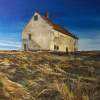 Old Barn On The Hill - Acrylic On Board Paintings - By Deborah Boak, Realism Painting Artist