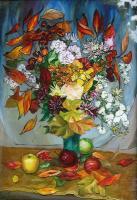 Multiple Collections - Autumn Flowers - Glass Oil