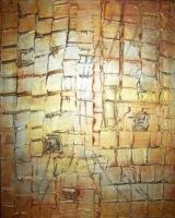 Golden Existence  By  Denise Clayton-Onwere - Acrylic And Plaster Paintings - By Denise Onwere, Abstract Painting Artist