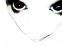 White Alien Face - Camera Photography - By Nicole Aquaro, Self Person Photography Artist