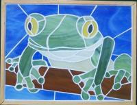 Glass Mosaic Wall Hanging - Tree Frog - Glass