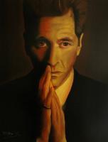 Don Michele Corleone - Pastel Paintings - By Eloy F Calleja, Figurativo Painting Artist