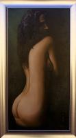 Desnudo De Mujer - Oil On Canvas Paintings - By Eloy F Calleja, Figurativo Painting Artist